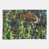 Weihnachten, Viktorianischer Weihnachtsmann mit Ba Geschirrtuch (Horizontal)