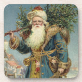 Weihnachten, Viktorianischer Weihnachtsmann mit Ba Getränkeuntersetzer (Vorderseite)