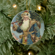 Weihnachten, Viktorianischer Weihnachtsmann mit Ba