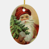 Weihnachten, Viktorianischer Weihnachtsmann mit Ba Keramik Ornament (Vorne)