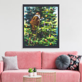 Weihnachten, Viktorianischer Weihnachtsmann mit Ba Leinwanddruck (Insitu (Wohnzimmer))