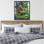 Weihnachten, Viktorianischer Weihnachtsmann mit Ba Leinwanddruck (Insitu (Schlafzimmer))