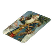 Weihnachten, Viktorianischer Weihnachtsmann mit Ba Magnet (Linke Seite)