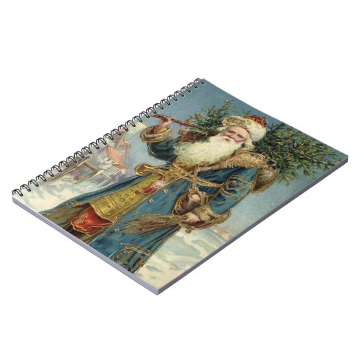 Weihnachten, Viktorianischer Weihnachtsmann mit Ba Notizblock (Linke Seite)