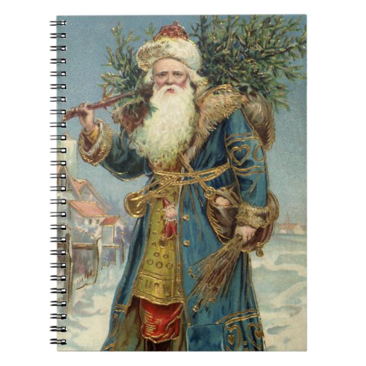 Weihnachten, Viktorianischer Weihnachtsmann mit Ba Notizblock (Vorderseite)