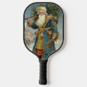 Weihnachten, Viktorianischer Weihnachtsmann mit Ba Pickleball Schläger (Rückseite)