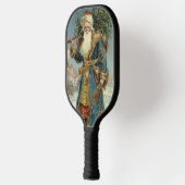 Weihnachten, Viktorianischer Weihnachtsmann mit Ba Pickleball Schläger (Links)