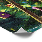 Weihnachten, Viktorianischer Weihnachtsmann mit Ba Poster (Ecke)