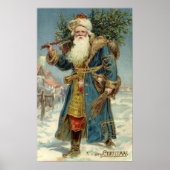 Weihnachten, Viktorianischer Weihnachtsmann mit Ba Poster (Vorne)