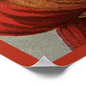 Weihnachten, Viktorianischer Weihnachtsmann mit Ba Poster (Ecke)