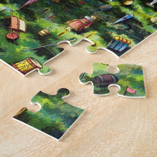 Weihnachten, Viktorianischer Weihnachtsmann mit Ba Puzzle (Seite)