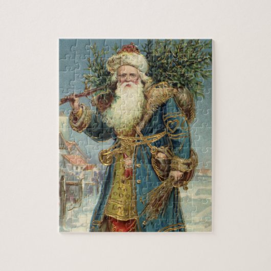 Weihnachten, Viktorianischer Weihnachtsmann mit Ba Puzzle (Vertikal)