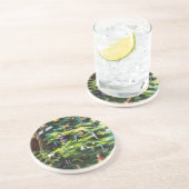 Weihnachten, Viktorianischer Weihnachtsmann mit Ba Sandstein Untersetzer (Seite)