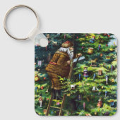 Weihnachten, Viktorianischer Weihnachtsmann mit Ba Schlüsselanhänger (Vorderseite)