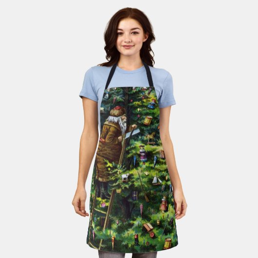 Weihnachten, Viktorianischer Weihnachtsmann mit Ba Schürze (Getragen)