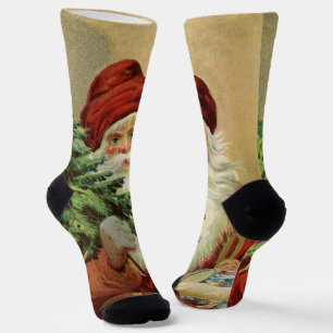 Weihnachten, Viktorianischer Weihnachtsmann mit Ba Socken