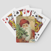 Weihnachten, Viktorianischer Weihnachtsmann mit Ba Spielkarten (Rückseite)