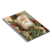 Weihnachten, Viktorianischer Weihnachtsmann mit Pi Notizblock (Rechte Seite)