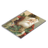 Weihnachten, Viktorianischer Weihnachtsmann mit Pi Notizblock (Linke Seite)