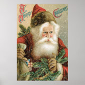 Weihnachten, Viktorianischer Weihnachtsmann mit Pi Poster (Vorne)