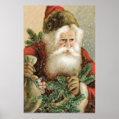 Weihnachten, Viktorianischer Weihnachtsmann mit Pi Poster (Vorne)