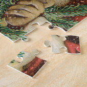 Weihnachten, Viktorianischer Weihnachtsmann mit Pi Puzzle (Seite)