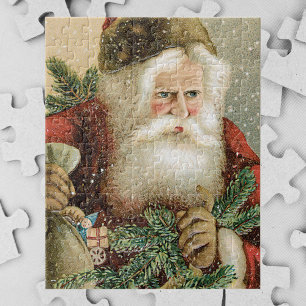Weihnachten, Viktorianischer Weihnachtsmann mit Pi Puzzle