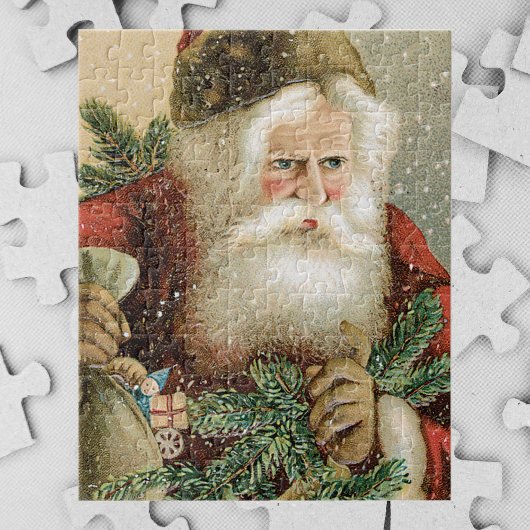 Weihnachten, Viktorianischer Weihnachtsmann mit Pi Puzzle