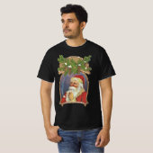 Weihnachten, Viktorianischer Weihnachtsmann mit Pi T-Shirt (Vorne ganz)