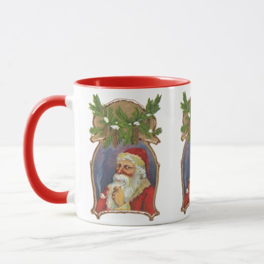 Weihnachten, Viktorianischer Weihnachtsmann mit Pi Tasse (Links)