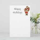 Weihnachten, Viktorianischer Weihnachtsmann mit Sp Briefpapier (Stehend Vorderseite)