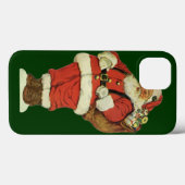 Weihnachten, Viktorianischer Weihnachtsmann mit Sp Case-Mate iPhone Hülle (Rückseite (Horizontal))