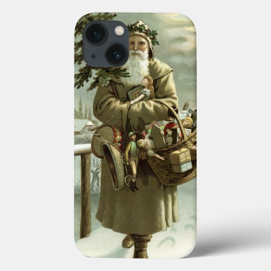 Weihnachten, Viktorianischer Weihnachtsmann mit Sp Case-Mate iPhone Hülle (Rückseite)