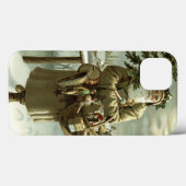 Weihnachten, Viktorianischer Weihnachtsmann mit Sp Case-Mate iPhone Hülle (Rückseite (Horizontal))
