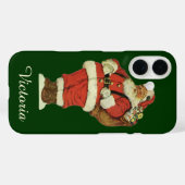 Weihnachten, Viktorianischer Weihnachtsmann mit Sp Case-Mate iPhone Hülle (Rückseite (Horizontal))