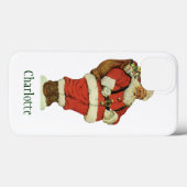 Weihnachten, Viktorianischer Weihnachtsmann mit Sp Case-Mate iPhone Hülle (Rückseite (Horizontal))