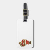 Weihnachten, Viktorianischer Weihnachtsmann mit Sp Gepäckanhänger (Vorderseite vertikal)