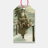 Weihnachten, Viktorianischer Weihnachtsmann mit Sp Geschenkanhänger (Vorderseite)