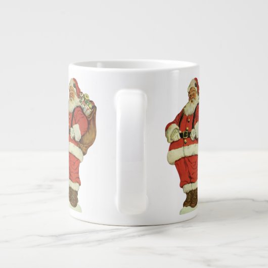 Weihnachten, Viktorianischer Weihnachtsmann mit Sp Jumbo-Tasse (Rückseite)