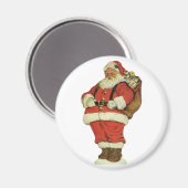 Weihnachten, Viktorianischer Weihnachtsmann mit Sp Magnet (Vorderseite/Rückseite)