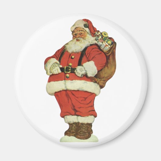 Weihnachten, Viktorianischer Weihnachtsmann mit Sp Magnet (Vorne)