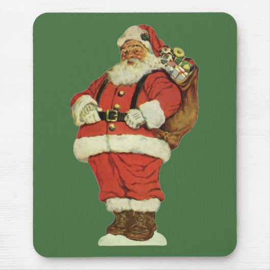 Weihnachten, Viktorianischer Weihnachtsmann mit Sp Mousepad (Vorne)