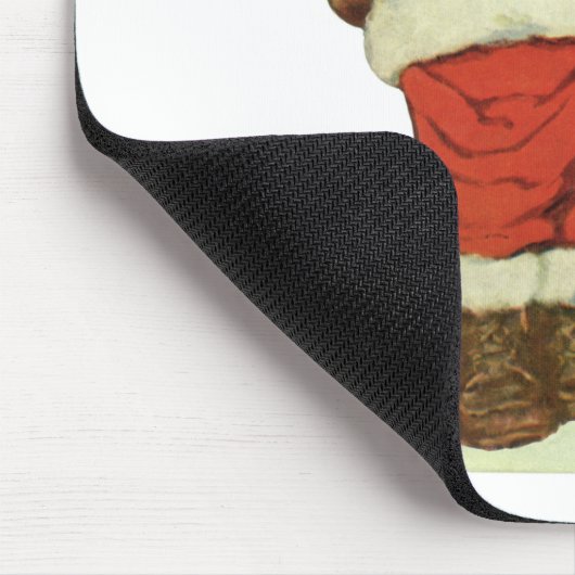 Weihnachten, Viktorianischer Weihnachtsmann mit Sp Mousepad (Ecke)