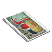 Weihnachten, Viktorianischer Weihnachtsmann mit Sp Notizblock (Rechte Seite)