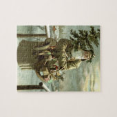 Weihnachten, Viktorianischer Weihnachtsmann mit Sp Puzzle (Horizontal)