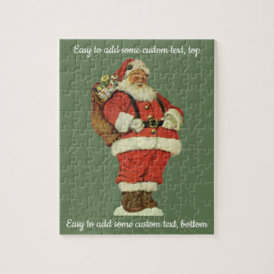 Weihnachten, Viktorianischer Weihnachtsmann mit Sp Puzzle