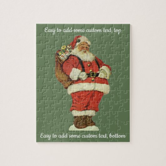 Weihnachten, Viktorianischer Weihnachtsmann mit Sp Puzzle (Vertikal)