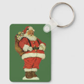 Weihnachten, Viktorianischer Weihnachtsmann mit Sp Schlüsselanhänger (Rückseite)