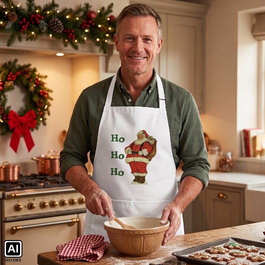 Weihnachten, Viktorianischer Weihnachtsmann mit Sp Schürze