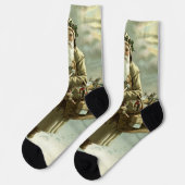 Weihnachten, Viktorianischer Weihnachtsmann mit Sp Socken (Linkes Detail)